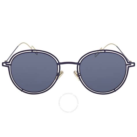 Dior Blue Round Sunglasses CD 0210S GIO KU .